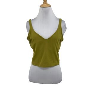 Lululemon Tank Top Womens 12 Pickle Align V Neck Cropped Sleeveless Unpadded